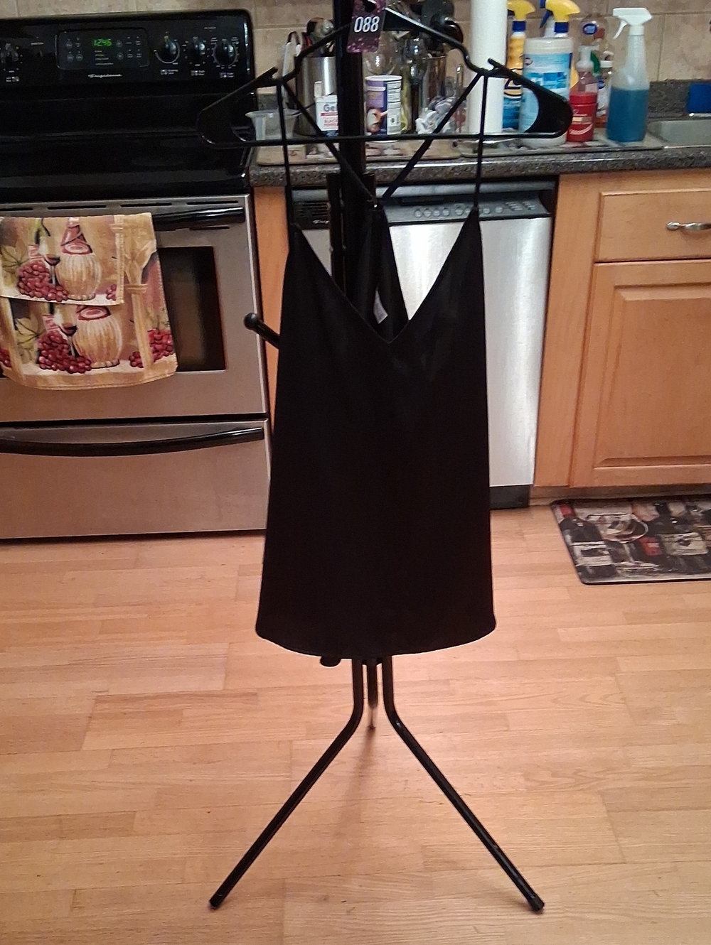 SPANX Black V-Neck Double-Strap Camisole
